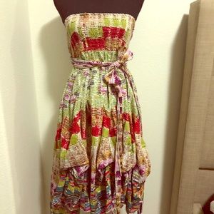 Colorful Convertible Dress or Skirt.